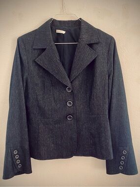 Vintage Melanie Lyne Women's Dark Gray Blazer Jacket